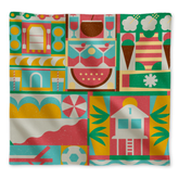 Sunkissed Sorbet - 100% Habotai Silk Scarf