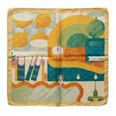 Vintage Reverie - 100% Habotai Silk Scarf