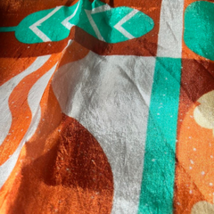 Golden Picnic -  100% Habotai Silk Scarf