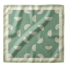 Half Moon Hush - 100% Habotai Silk Scarf